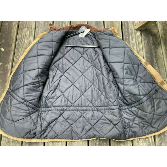 Size 52 TALL CARHARTT CQ196 Quilted Lined Ridge Coat Jacket - Picture 3 of 7